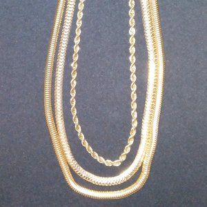 Vintage 3-layer Chain Necklace
